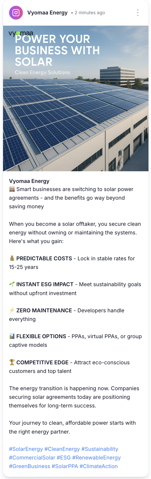 AI Generated Instagram Post Preview